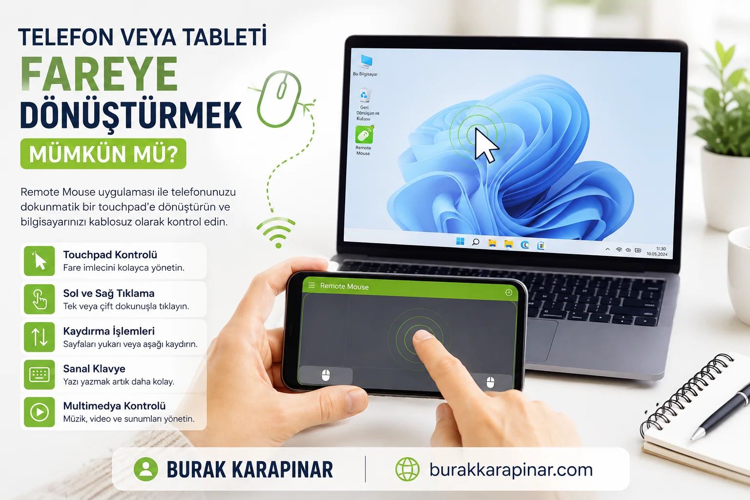 Tablet ve Telefon Fare Olarak Nasıl Kullanılır?