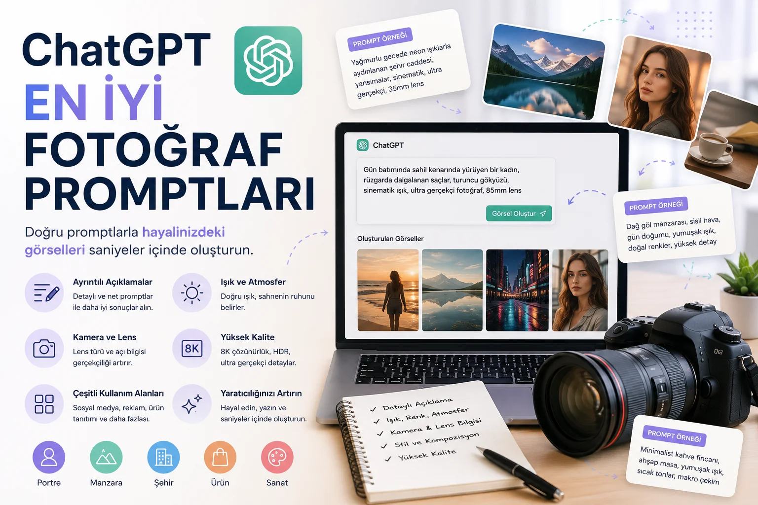 ChatGPT En İyi Fotoğraf Promptlarını Sizin İçin Derledik!