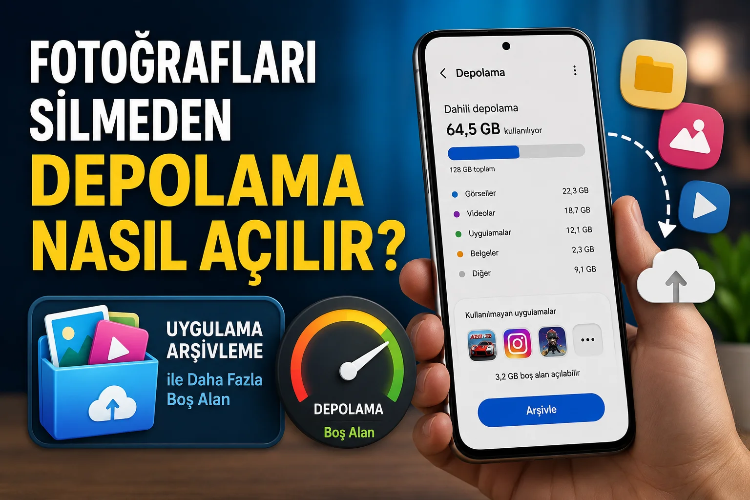 Telefonda Fotoğrafları Silmeden Depolama Nasıl Açılır?